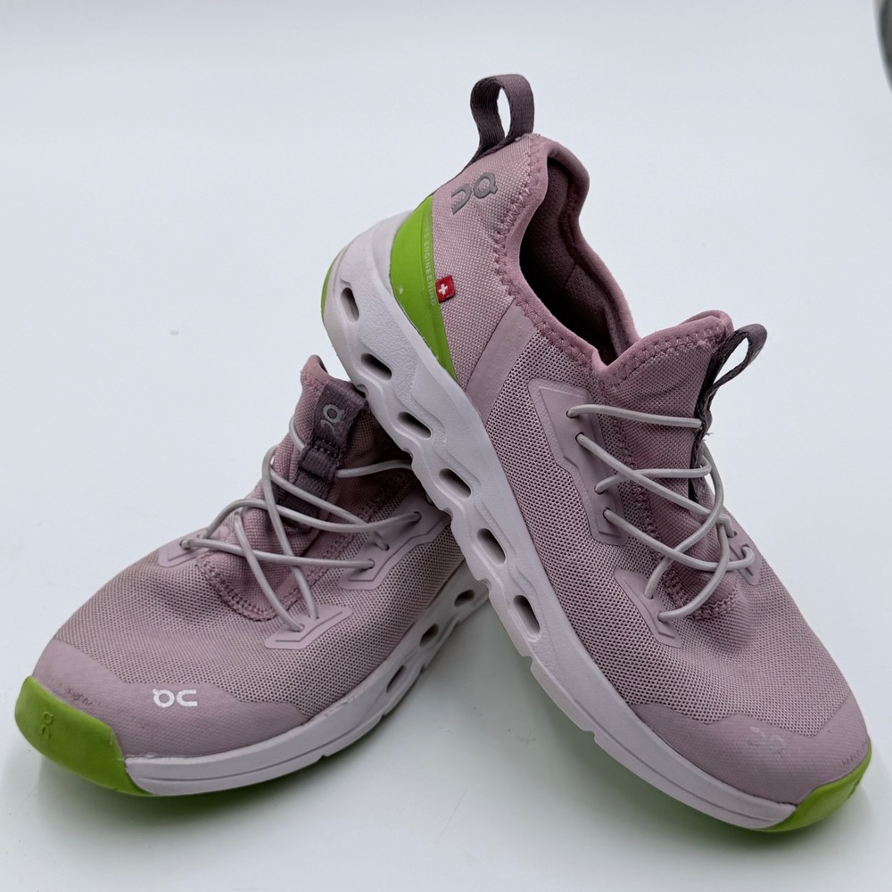 On Cloudsurfer Kids Running Shoes Mauve Purple Lime Green 3KE30022758 Size K1